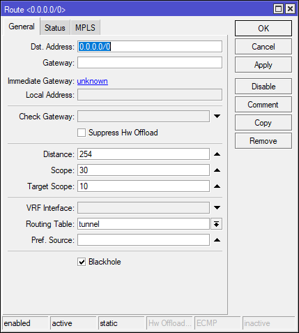 MikroTik VPN Kill Switch configuration